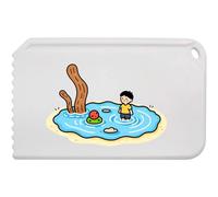 Azeeda 'Child Playing in a Tide Pool' Plastic Ice Scraper (IC00049252)