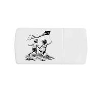 Azeeda 'Children Flying Kite' Pill Box with Splitter (PI00045702)