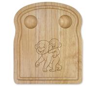 Azeeda 'Chimpanzee Mother & Baby' Wooden Breakfast Board (WB00093403)