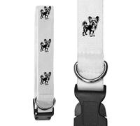 Azeeda 'Chinese Crested Dog' Dog Collar - White, S (PR00082923)