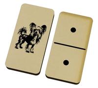 Azeeda 'Chinese Crested Dog' Domino Set & Box (DM00057786)