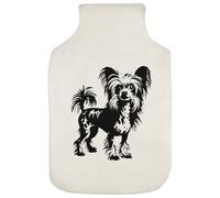 Azeeda 'Chinese Crested Dog' Hot Water Bottle Cover (HW00050278)