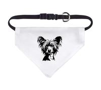 Azeeda 'Chinese Crested Dog' Pet Bandana - White, S (PD00082971)