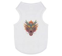 Azeeda 'Chinese Dragon Head' Pet Dog/Cat T-Shirt, M (PT00154594)