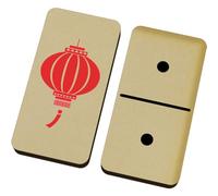 Azeeda 'Chinese Lantern Illustration' Domino Set & Box (DM00059134)