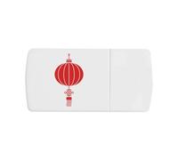 Azeeda 'Chinese Lantern Illustration' Pill Box with Tablet Splitter (PI00045135)