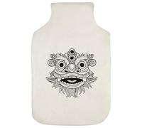 Azeeda 'Chinese Lion Mask' Hot Water Bottle Cover (HW00042069)