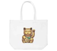 Azeeda 'Chinese Lucky Cat' Tote Shopping Bag For Life (BG00081406)