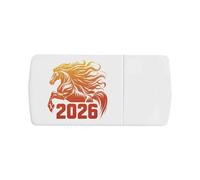 Azeeda 'Chinese New Year 2026' Pill Box with Tablet Splitter (PI00039057)
