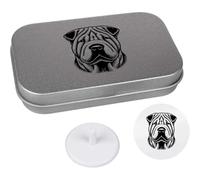 Azeeda 'Chinese Shar-Pei' Golf Markers Gift Set (GO00078110)