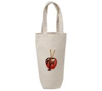 Azeeda 'Chocolate Apple' Cotton Wine Bottle Gift/Travel Bag (BL00050808)