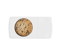 Azeeda 'Chocolate Chip Digestive' Pill Box with Tablet Splitter (PI00043773)