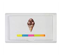 Azeeda 'Chocolate Ice Cream Cone' Sticky Note Ruler Pad (ST00044966)