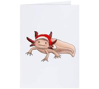 Azeeda 'Christmas Axolotl' Greeting Card - A4 (GC00042775)