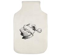 Azeeda 'Christmas Bearded Dragon' Hot Water Bottle Cover (HW00046233)