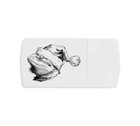 Azeeda 'Christmas Bearded Dragon' Pill Box with Tablet Splitter (PI00039711)