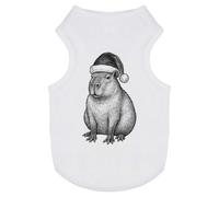 Azeeda 'Christmas Capybara' Pet Dog/Cat T-Shirt, S (PT00171085)