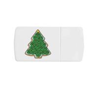 Azeeda 'Christmas Cookie' Pill Box with Tablet Splitter (PI00039841)