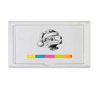 Azeeda 'Christmas Crested Gecko' Sticky Note Ruler Pad (ST00043561)