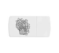 Azeeda 'Christmas Holly Basket' Pill Box with Tablet Splitter (PI00039124)