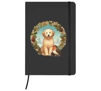 Azeeda 'Christmas Puppy' Ruled Notebook - Black, A5 (NB00099868)
