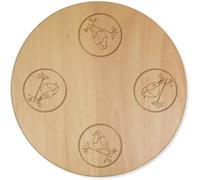 Azeeda 'Christmas Robin & Berries' Lazy Susan Turntable (LA00027876)