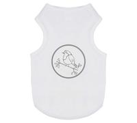 Azeeda 'Christmas Robin with Berries' Pet Dog/Cat T-Shirt, M (PT00170166)