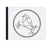 Azeeda 'Christmas Robin with Berries' Wallet (WL00033813)