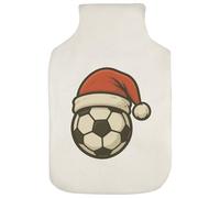 Azeeda 'Christmas Soccer Ball' Hot Water Bottle Cover (HW00045685)