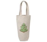 Azeeda 'Christmas Tree Cookie' Cotton Wine Bottle Gift/Travel Bag (BL00049576)