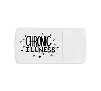 Azeeda 'Chronic Illness' Pill Box with Tablet Splitter (PI00004881)