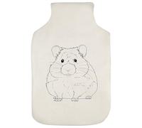 Azeeda 'Chubby Hamster' Hot Water Bottle Cover (HW00042213)