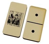 Azeeda 'Churchill Victory Sign' Domino Set & Box (DM00057916)