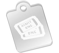 Azeeda 'Cinema Tickets' Acrylic Keyring - S (AK00036352)