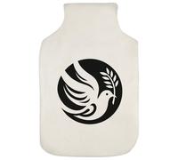 Azeeda 'Circular Peace Dove' Hot Water Bottle Cover (HW00043449)