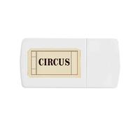 Azeeda 'Circus Ticket Stub' Pill Box with Tablet Splitter (PI00043063)