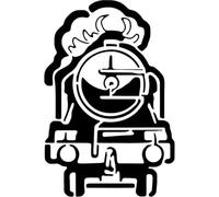 Azeeda 'Classic Steam Train' Reusable Stencil - Durable Decorative Template for Painting and Spraying on Walls, Tiles, Wood, Fabric & Craft Projects - XL (A3) (WS00080997)