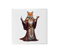 Azeeda 'Cleric Fox' 108mm Square Ceramic Tile (TD00043734)