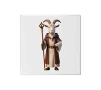 Azeeda 'Cleric Goat' 108mm Square Ceramic Tile (TD00043733)