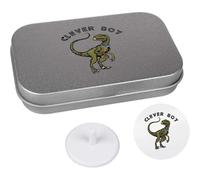 Azeeda 'Clever Boy Dinosaur' Golf Markers Gift Set (GO00074219)