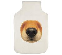 Azeeda 'Close-Up of A Dog's Nose and Muzzle' Hot Water Bottle Cover (HW00044188)