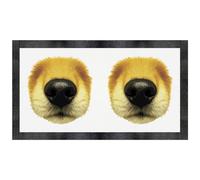 Azeeda 'Close-Up Of A Dog's Nose And Muzzle' Pet Feeding Mat (PM00032539)