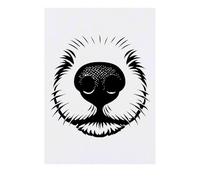 Azeeda 'Close-Up Of A Dog's Nose' Temporary Tattoo - Water Resistant, Skin-Safe, Non-Toxic Transfer (TO00090983)