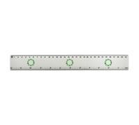 Azeeda 'Clover Wreath' 30cm (12 Inch) White Plastic Ruler (RL00109598)