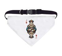 Azeeda 'Clown Jack Of Diamonds' Pet Bandana - White, L (PD00087924)