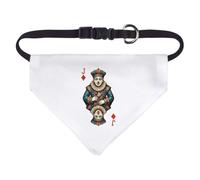 Azeeda 'Clown Jack Of Diamonds' Pet Bandana - White, S (PD00087923)