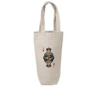 Azeeda 'Clown Jack Of Diamonds' Wine Bottle Bag - Natural (BL00052806)