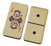 Azeeda 'Clown King Of Diamonds' Domino Set with Box (DM00060246)
