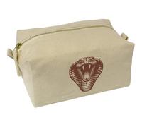 Azeeda 'Cobra Head' Canvas Wash Bag/Makeup Case (CS00045298)