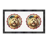 Azeeda 'Cockapoo Court Jester' Pet Feeding Mat (PM00034655)